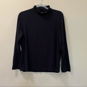 BASLER Black Long Sleeve Turtleneck Top Size 48